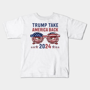 Donald Trump Take America Back Election 2024- The Return Kids T-Shirt